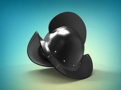 Conquistador Morion medieval helmet 3D print model