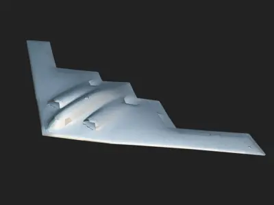 B-2 Bomber Low-poly 3D model