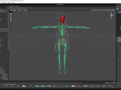 Girl Spec Ops Soldier Low-poly 3D model