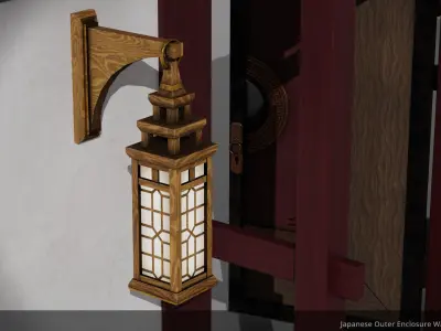 JA Kit 00 Outer Enclosure Wall A Low-poly 3D model