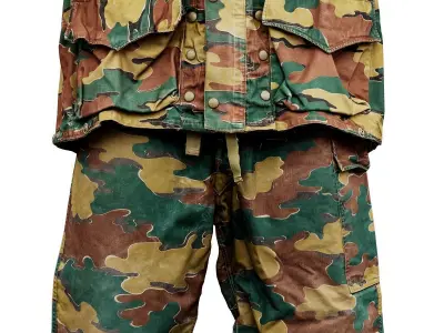 Camouflage Full Low-poly 3D model