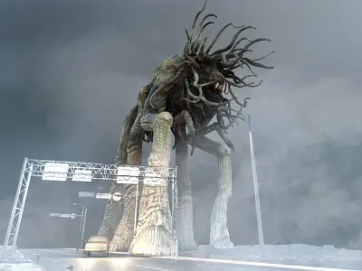 Creature of the Mist Low-poly 3D model