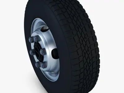 Truck Wheel v 1 3D model