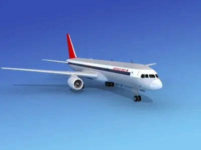 Boeing 757-200 Northwest Orient 3D model