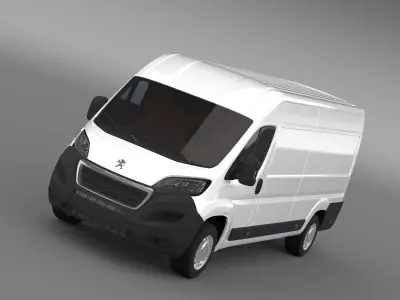 Peugeot Boxer Van L4H2 2017 3D model