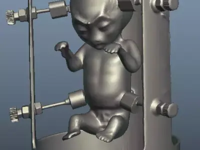 X files alien fetus 3D print model