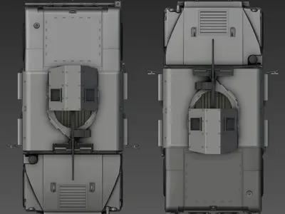 M1151 Humvee General Motors Low-poly 3D model