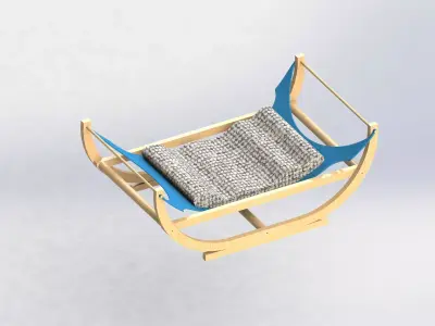 Comfortable cat bed 3D model