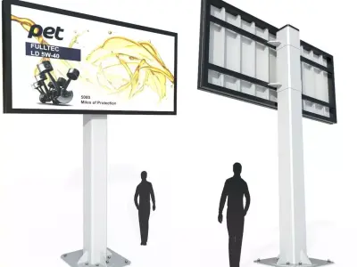 Billboard M1 Low-poly 3D model