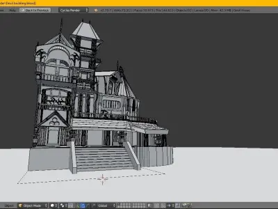 Medivel House at just 03 Dollars Low-poly 3D model
