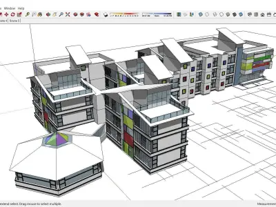 Sketchup Kindergarten B9 3D model
