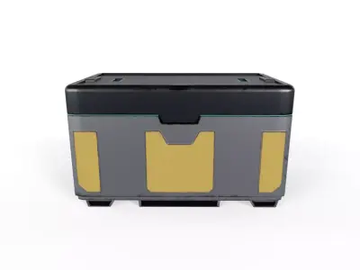Sci-Fi Storage Loot Crate 02 - PBR Game Ready Low-poly 3D model