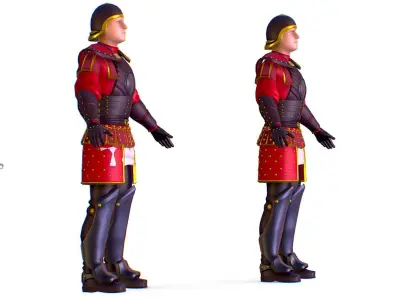 Subdivision 3D Men The Light Knight Low-poly 3D model