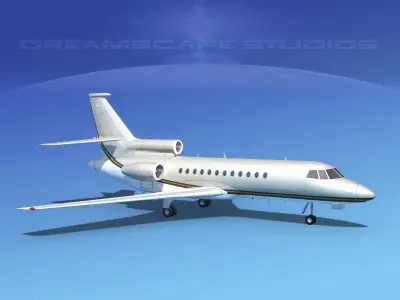 Dassault Falcon 900 V14 3D model
