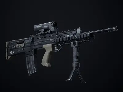 L85A2 - SA80 Variants Low-poly 3D model