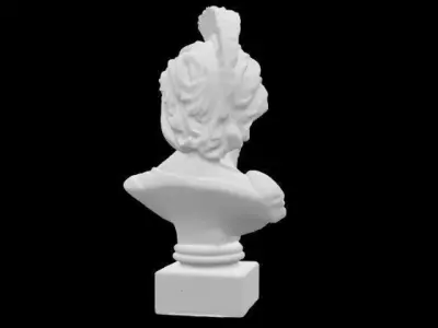 ancient Greek marble head statue 3D print model