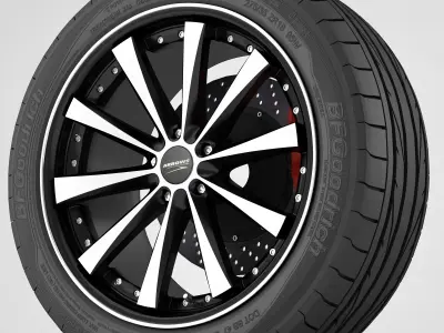 wheel Corniche Arrows 3D model