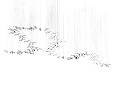 Seagul Chandelier 3D model