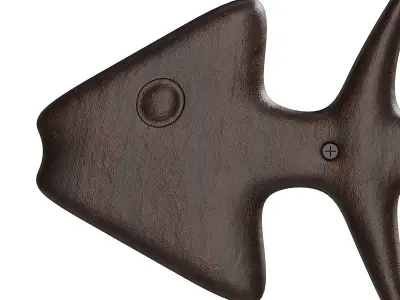 Fish Sceleton Low-poly 3D model