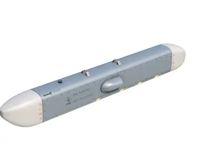 KG600 KRKL700A Airborne Electronic Countermeasures Pod ECM Low-poly 3D model