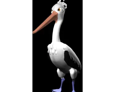 3D Cartoon Sea Creature Pack Low-poly 3D model