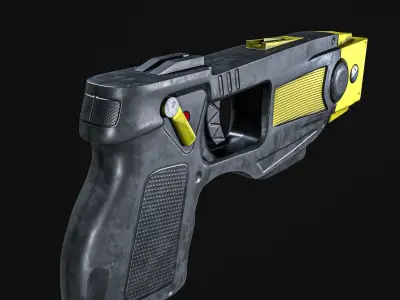 Taser Gun Low-poly 3D model