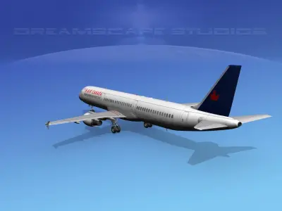 Airbus A321 Air Canada 2 3D model