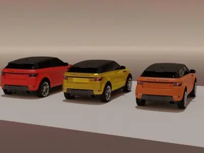 Range Rover 3 in 1 pack 3D model