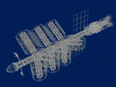 Truss Cargo Ship Free 3D model