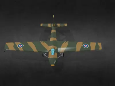 Hamilcar plane Low-poly 3D model