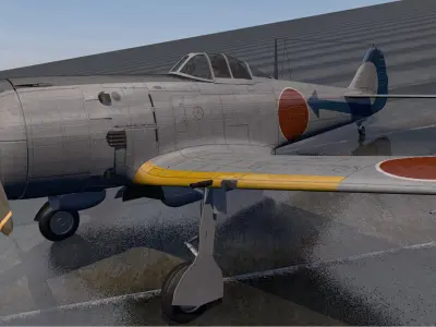 Nakajima Ki-84 Hayate - aka Frank 3D model