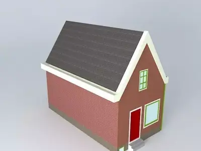 the old house of Ms. Douma, here spent many hours Free 3D model