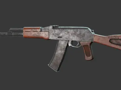 AK-74 ak - rifle Free low-poly 3D model