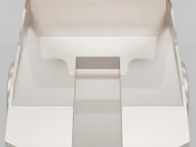 FLATBED CUSTOM TRAILER 3D model