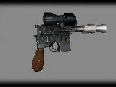 Gun star wars force awakens 3D model