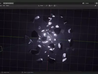 sci-fi 80 rock animation 3D model