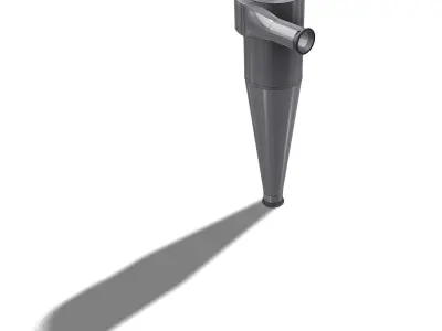 HIGH EFFICIENCY CYCLONE 300mm FOR PNEUMATIC TRANSPORT LINE 3D model