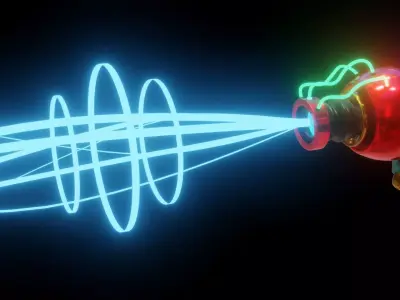 Ray Gun Free low-poly 3D model