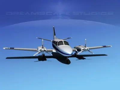 Cessna 404 Titan Corporate 4 3D model