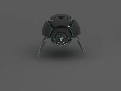Spider Insect Robot  - 3D model Low-poly 3D model