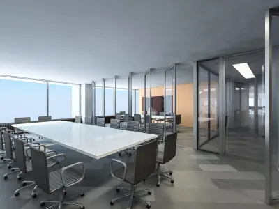 Office Interior 02 Low-poly 3D model