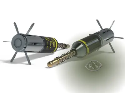 DM-1244  German Submunition Avia Bomb Anti Tank 3D model