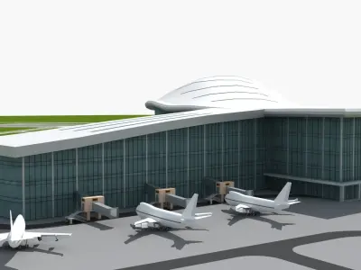 Airport 1 3D model