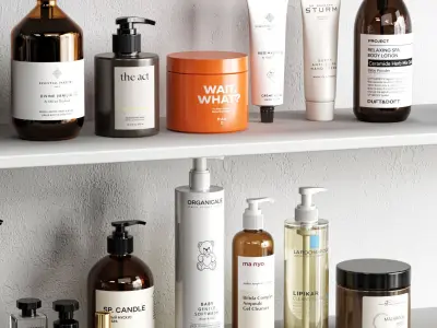 Bathroom Accessories 3D model