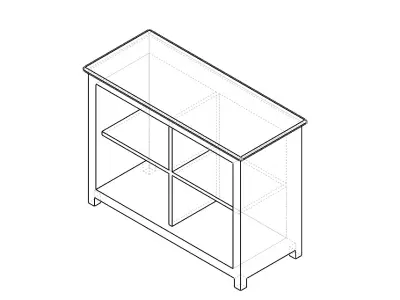 Wood Drawer Free 3D model