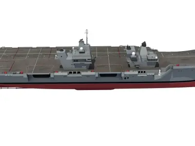 HMS Queen Elizabeth Aircraft Carrier 3D model