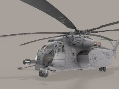 MH-53E Sea Dragon US Navy  Low-poly 3D model