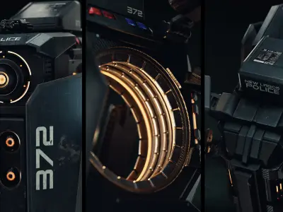 Surveillance Drone 3D model