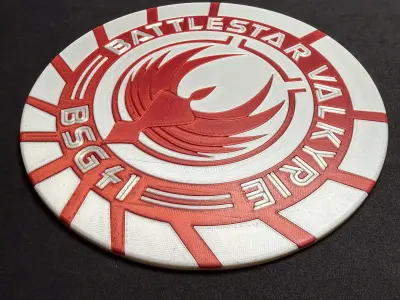 Battlestar Valkyrie BSG 41 Wall Plaque 3D print model