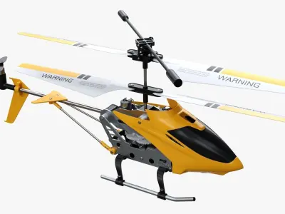  Mini remote-controlled helicopter 3D model